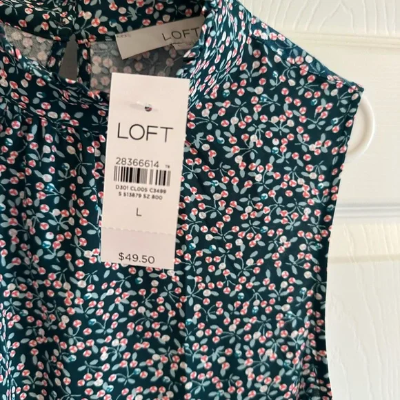 LOFT Womens Large Sleeveless Blouse- NWT! - Picture 4 of 6